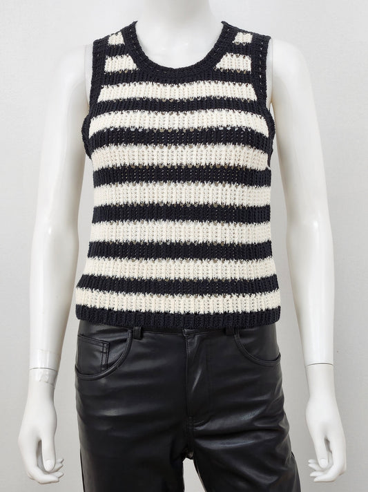 Striped Knit Top Size Medium