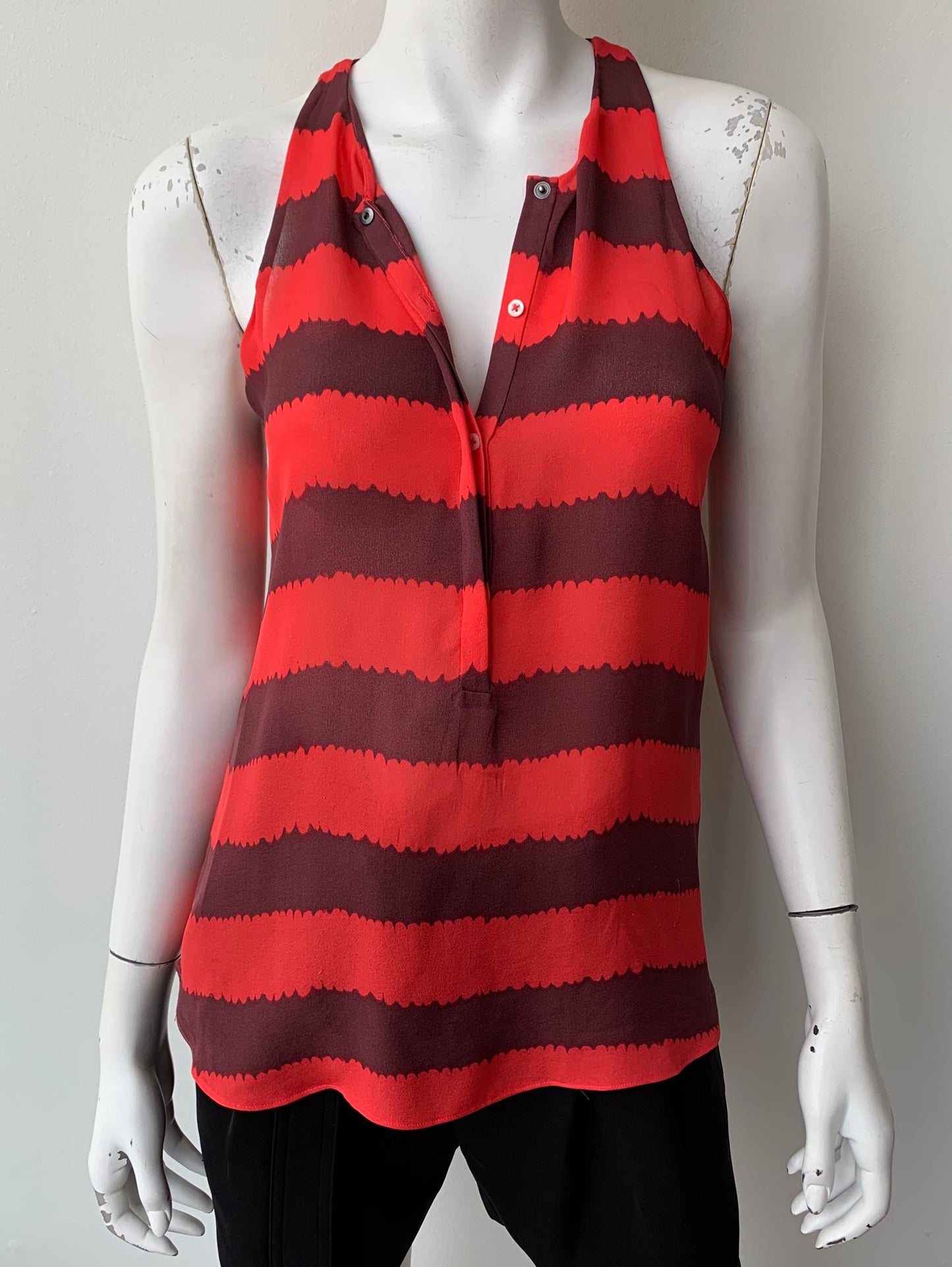 Lennox Silk Sleeveless Blouse Size Small