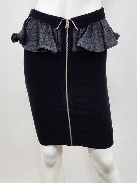 Ruffle Zip Front Skirt Size XS