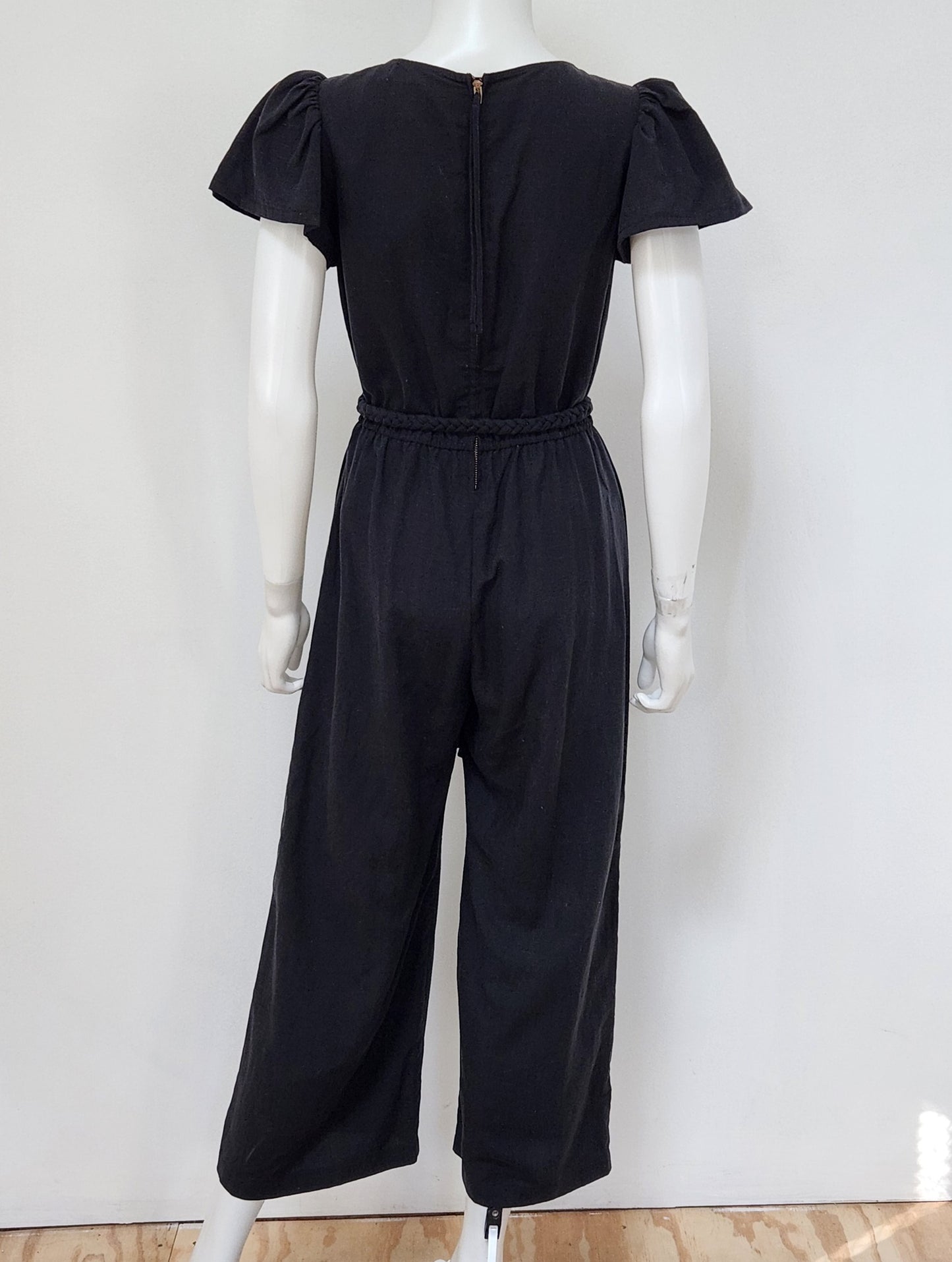 Linen Blend Jumpsuit Size 0