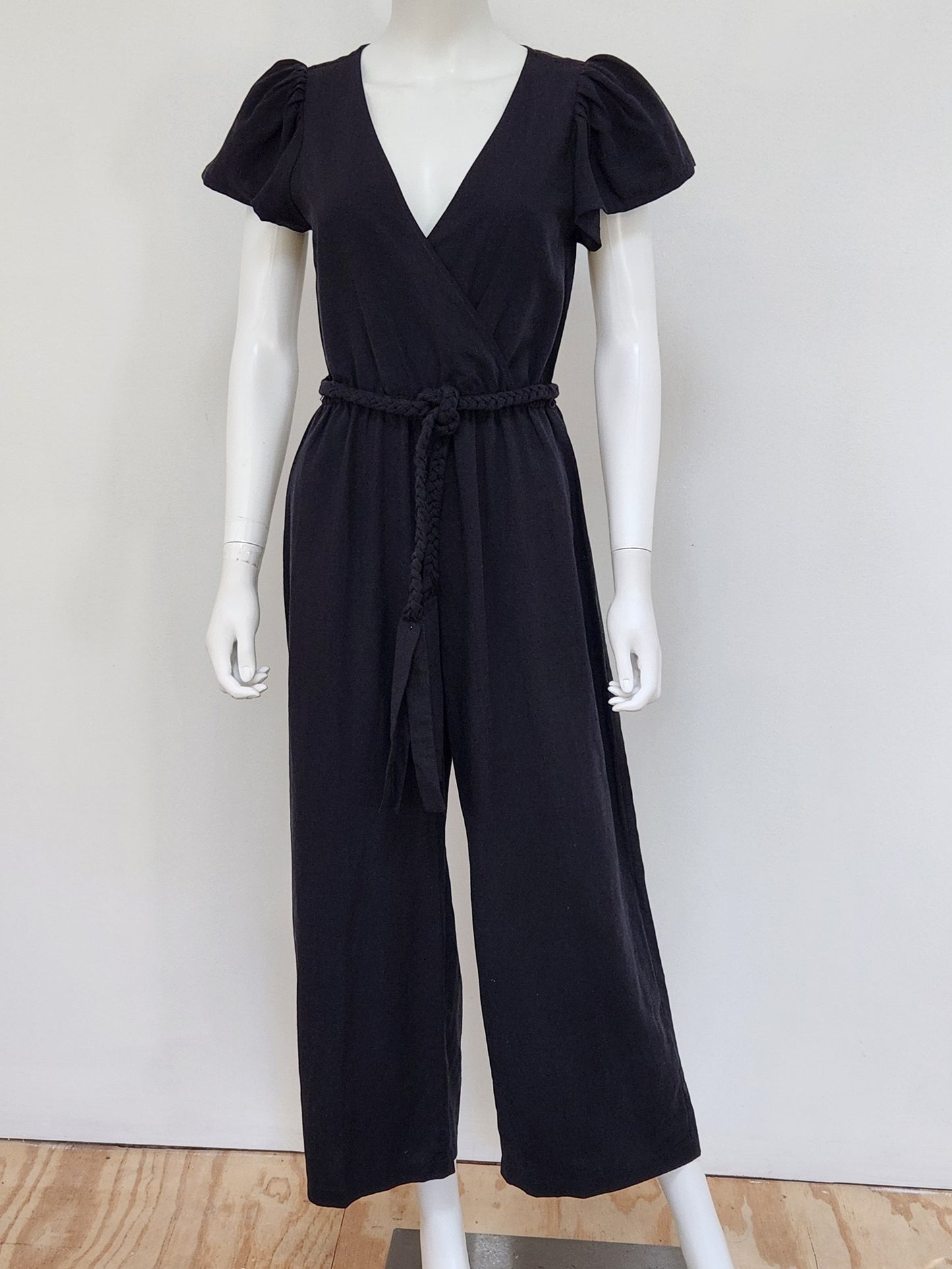 Linen Blend Jumpsuit Size 0