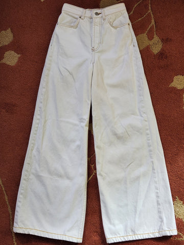 High Waisted Wide Leg Jeans Size XS