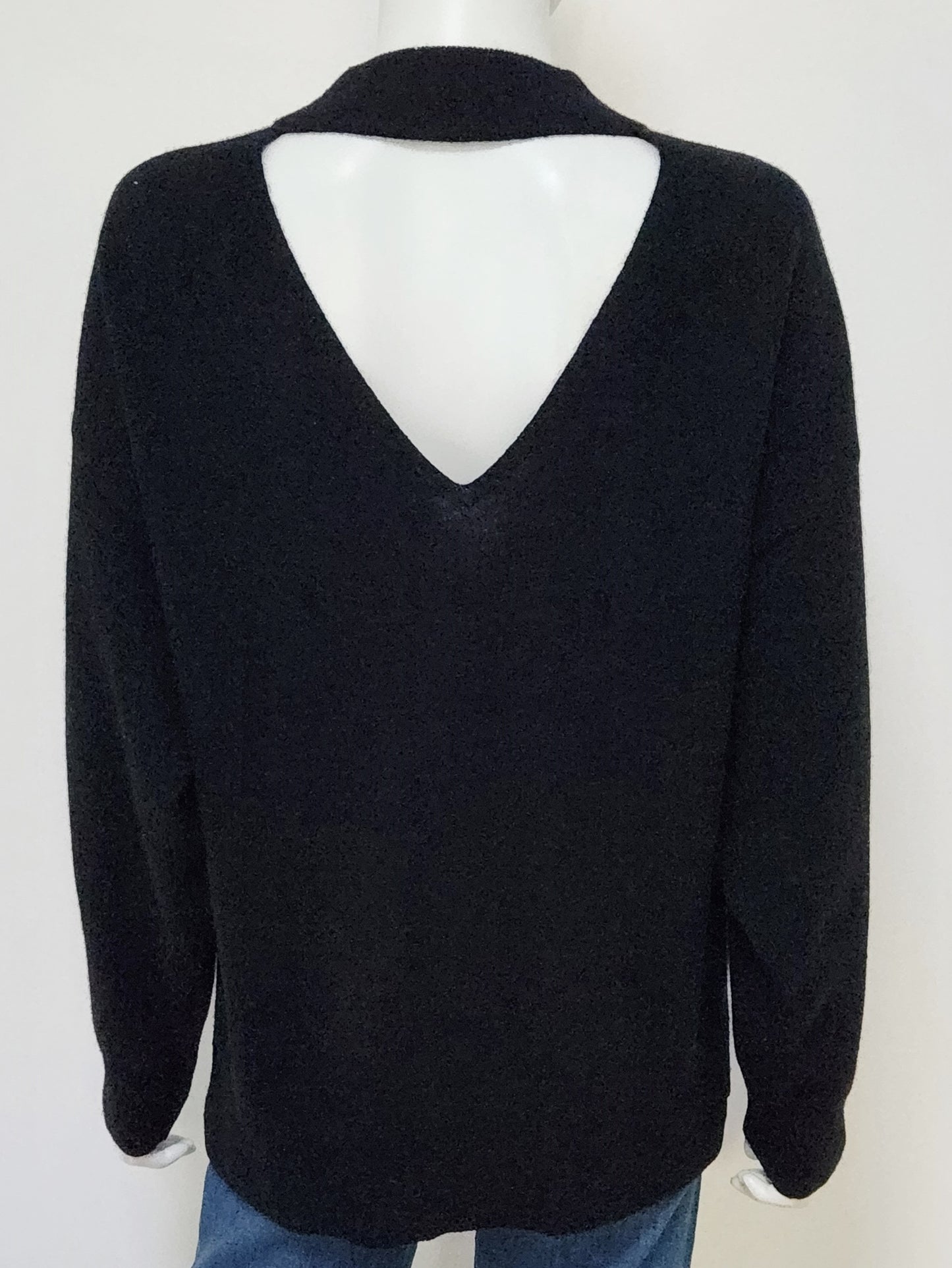 Cashmere Open Back Sweater Size Medium