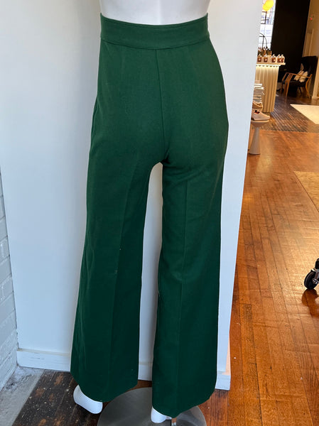 High Rise Wool Blend Trousers Size 00