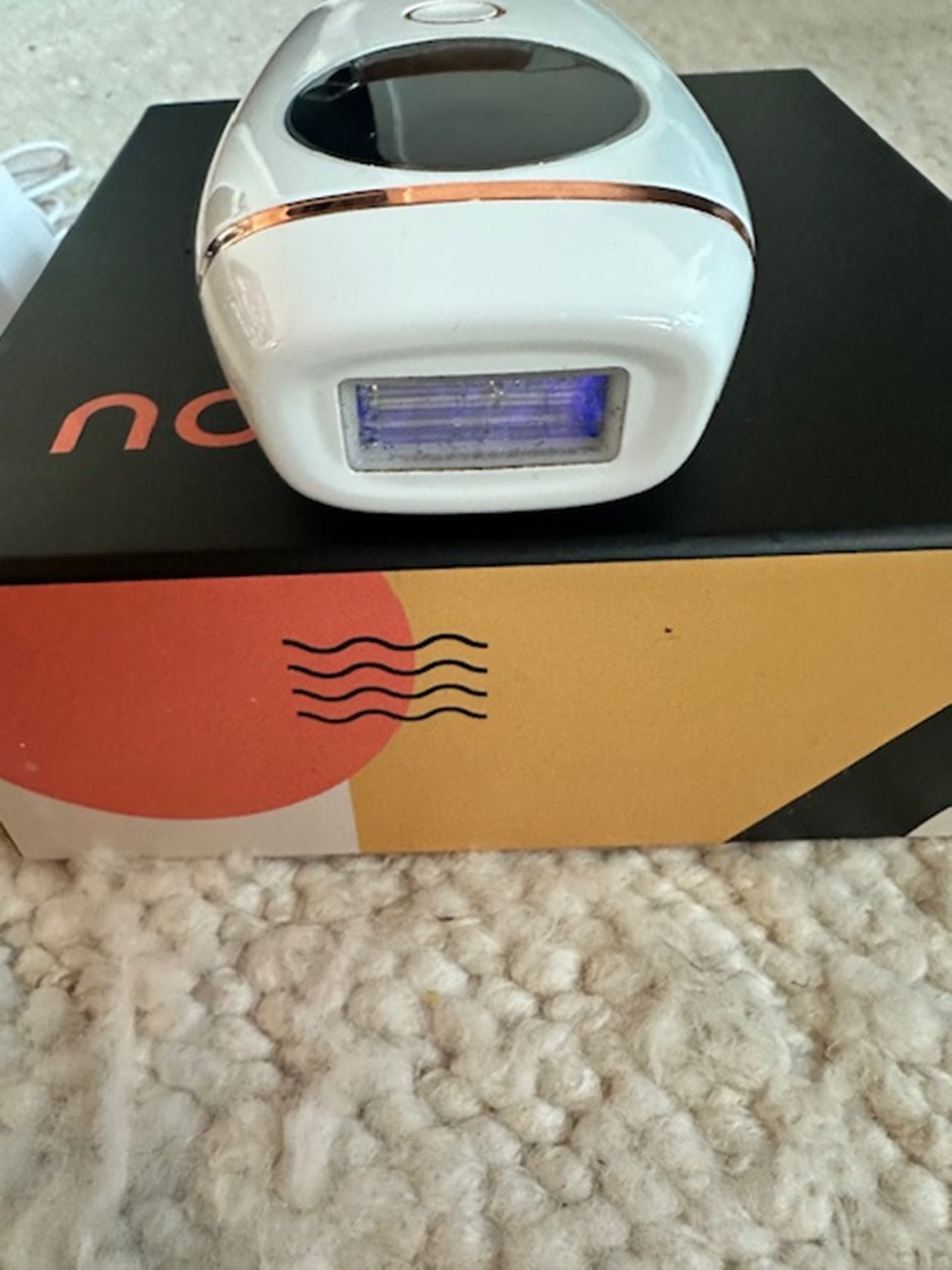 The Flasher V2.0 by Nood, IPL Laser Hair Removal Device for Men and Women, Pain-free and Permanent Results, Safe for Whole Body Treatment - Gloss White