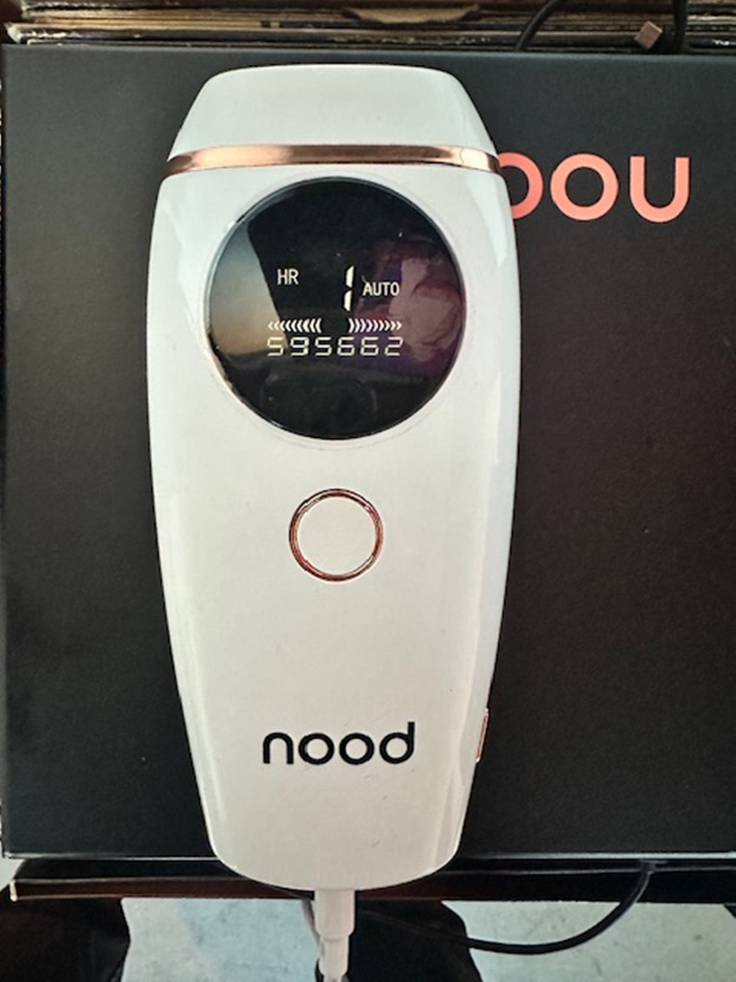 The Flasher V2.0 by Nood, IPL Laser Hair Removal Device for Men and Women, Pain-free and Permanent Results, Safe for Whole Body Treatment - Gloss White