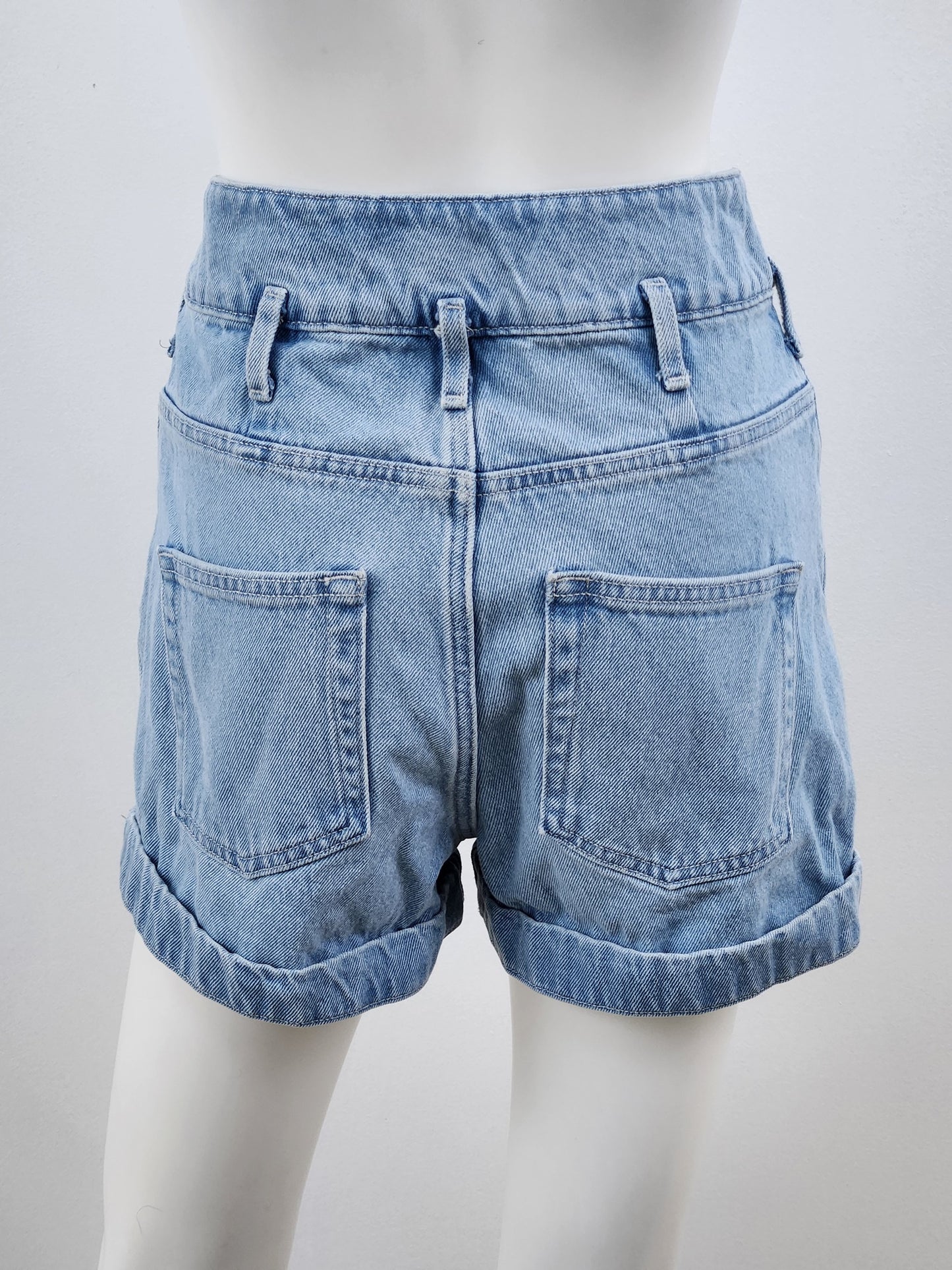 Jonah Denim Shorts with Belt Size 0