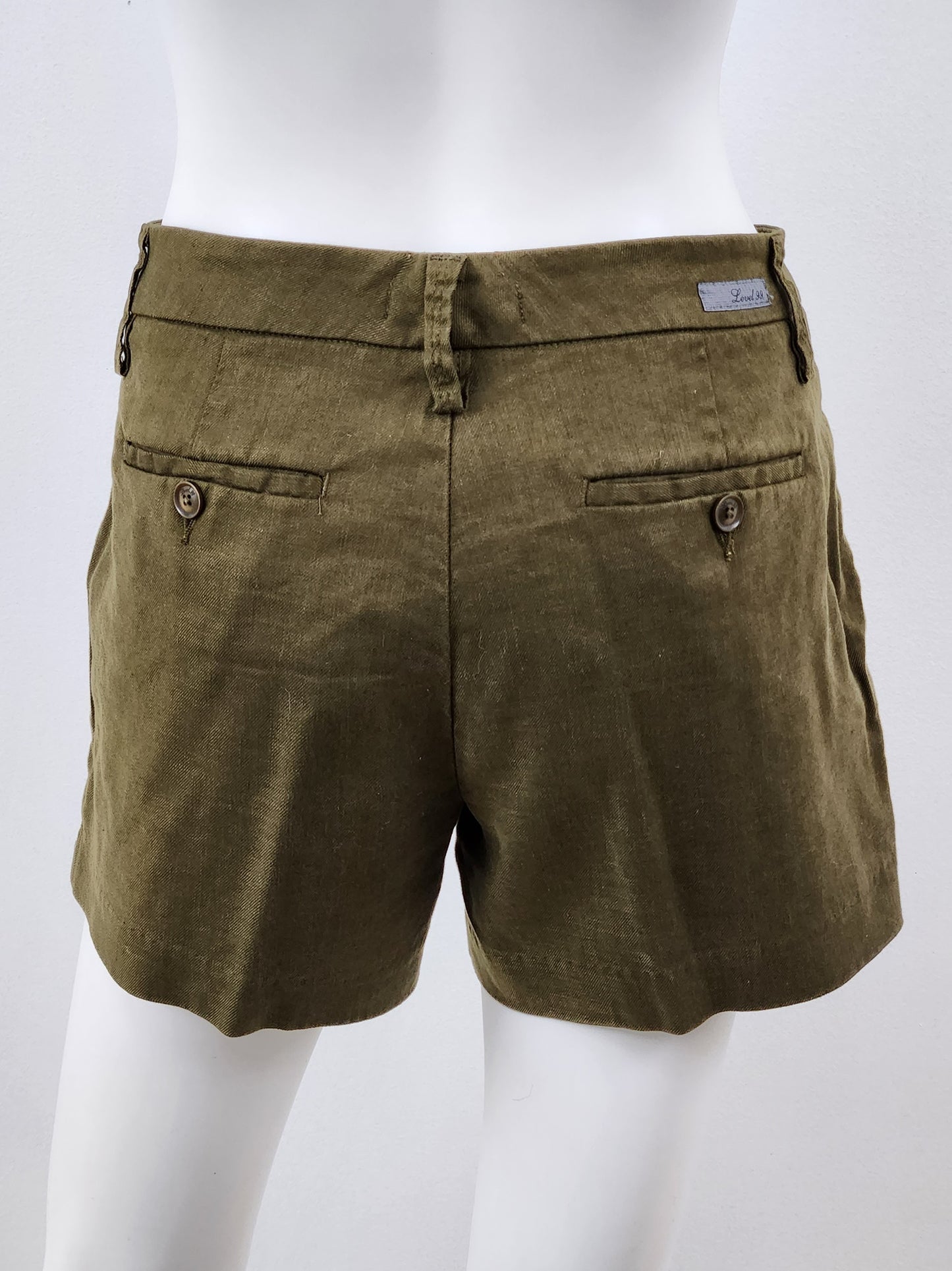 Linen Blend Shorts Size 26