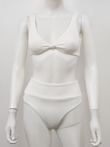 Hamptons White Ridges Bikini Size 4