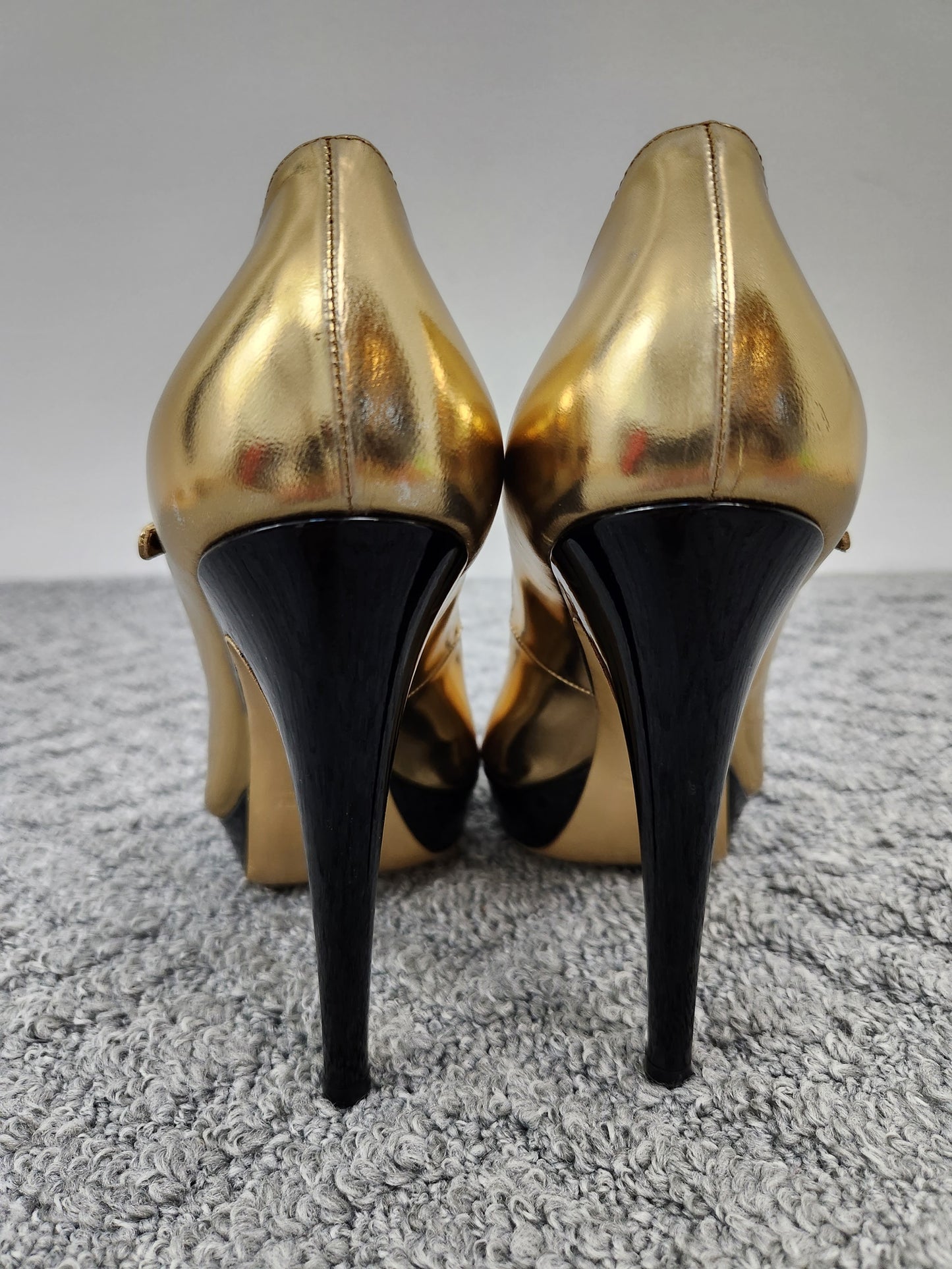 Peep Toe Mary Jane Pumps Size 38