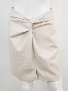 Milo Vegan Leather Twisted Mini Skirt Size Small
