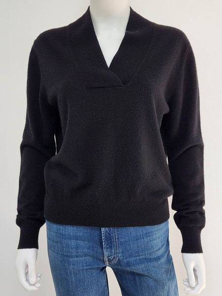 V-Neck Cashmere Sweater Size Medium