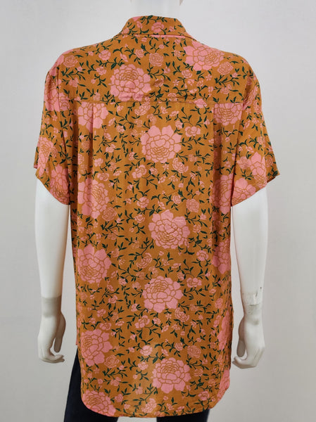 Short Sleeve Floral Blouse Size XS/Small