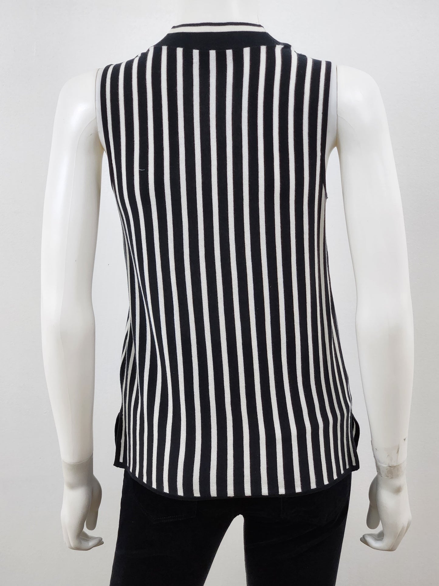 Striped Mock Neck Tank Size Small