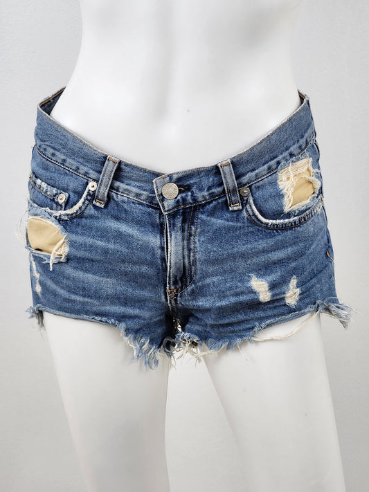 Denim Cutoff Shorts Size 25