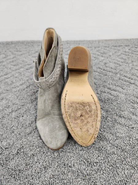 Harrow Grey Suede Ankle Boots Size 38