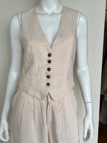 Every Single Day Linen Vest Size Small