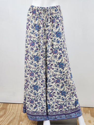 Folk Song Floral Wide Leg Pants Size Small