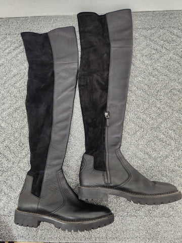 Lug Sole Over the Knee Boots Size 8
