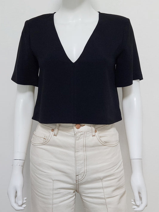 Crop V Neck Top Size 0