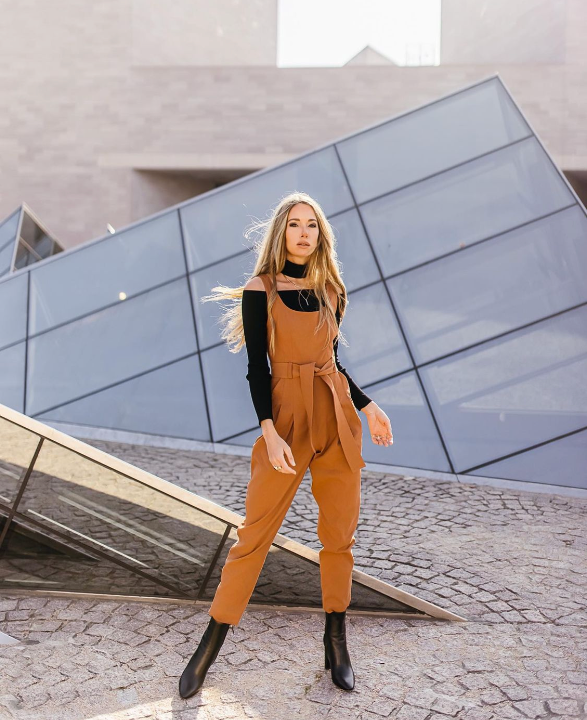 Neve Tie Waist Jumpsuit Size 0
