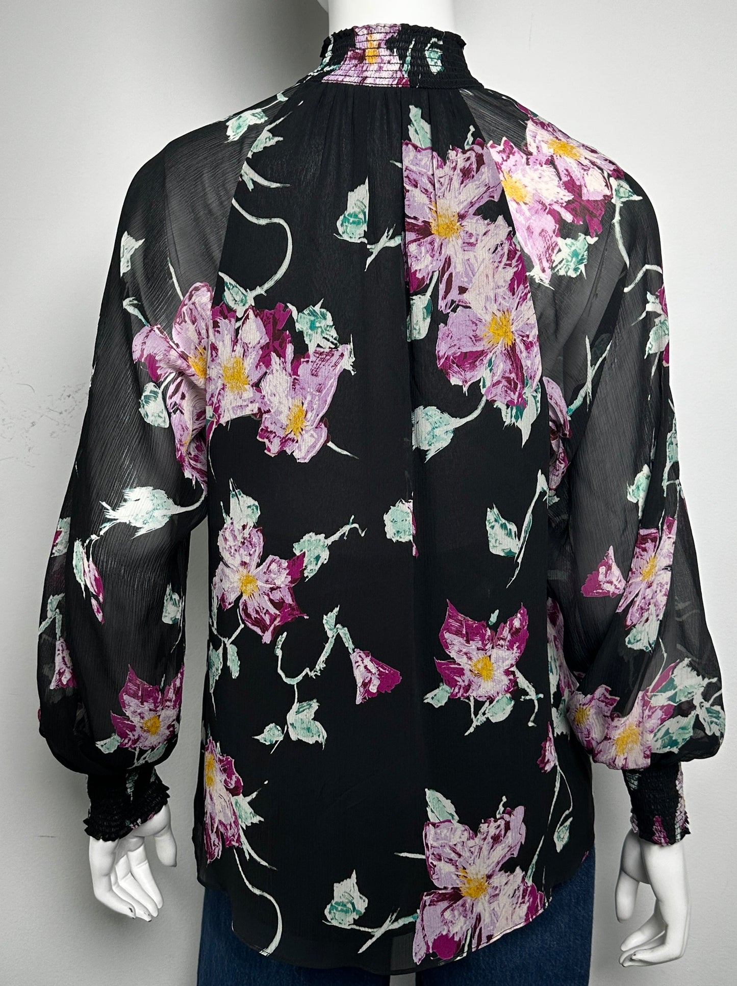 Venetia Silk Floral Blouse Size 2