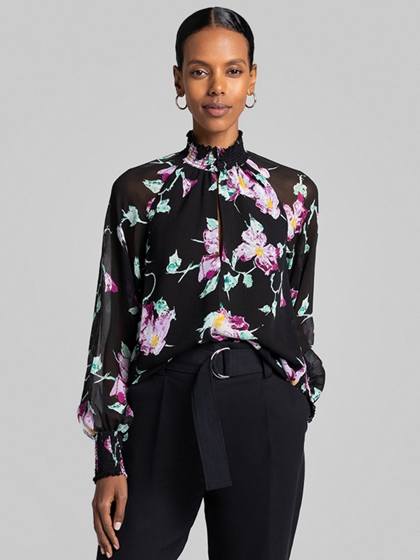 Venetia Silk Floral Blouse Size 2