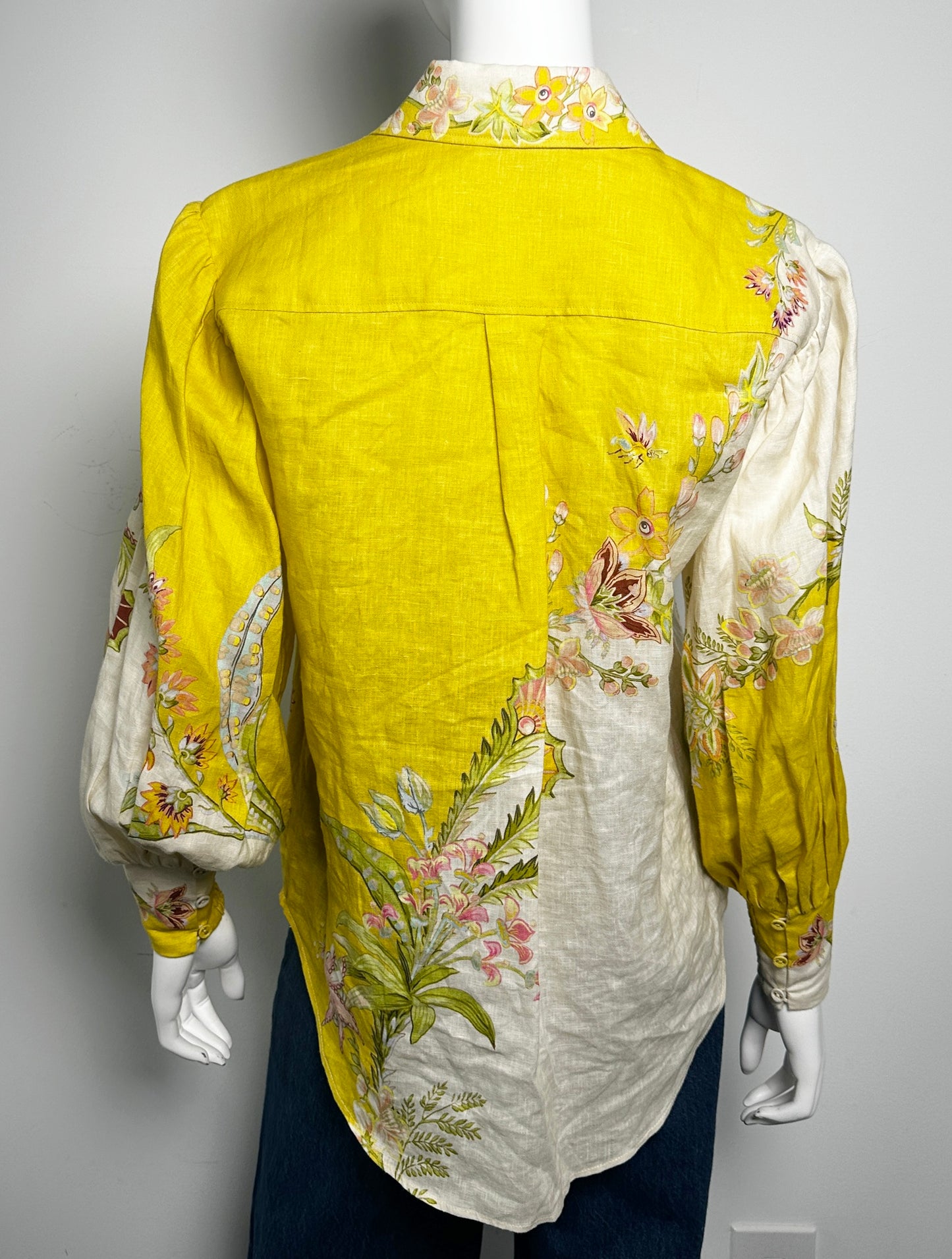 Ira Linen Floral Top Size 2