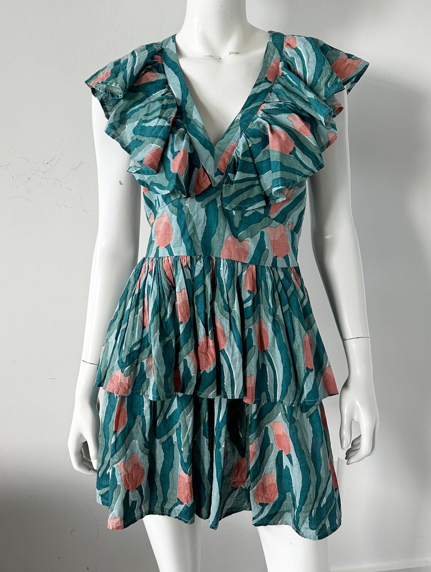Amor Printed Mini Dress Size 4