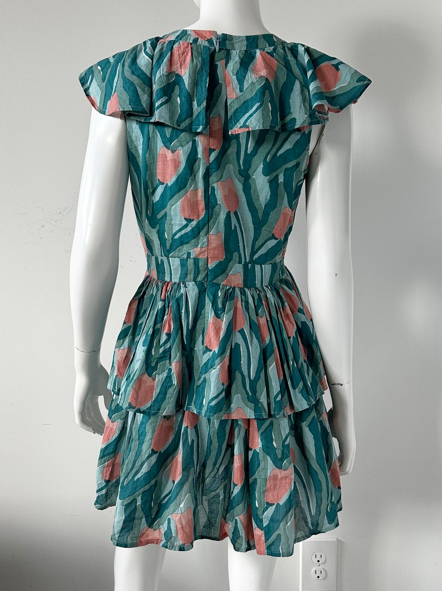 Amor Printed Mini Dress Size 4