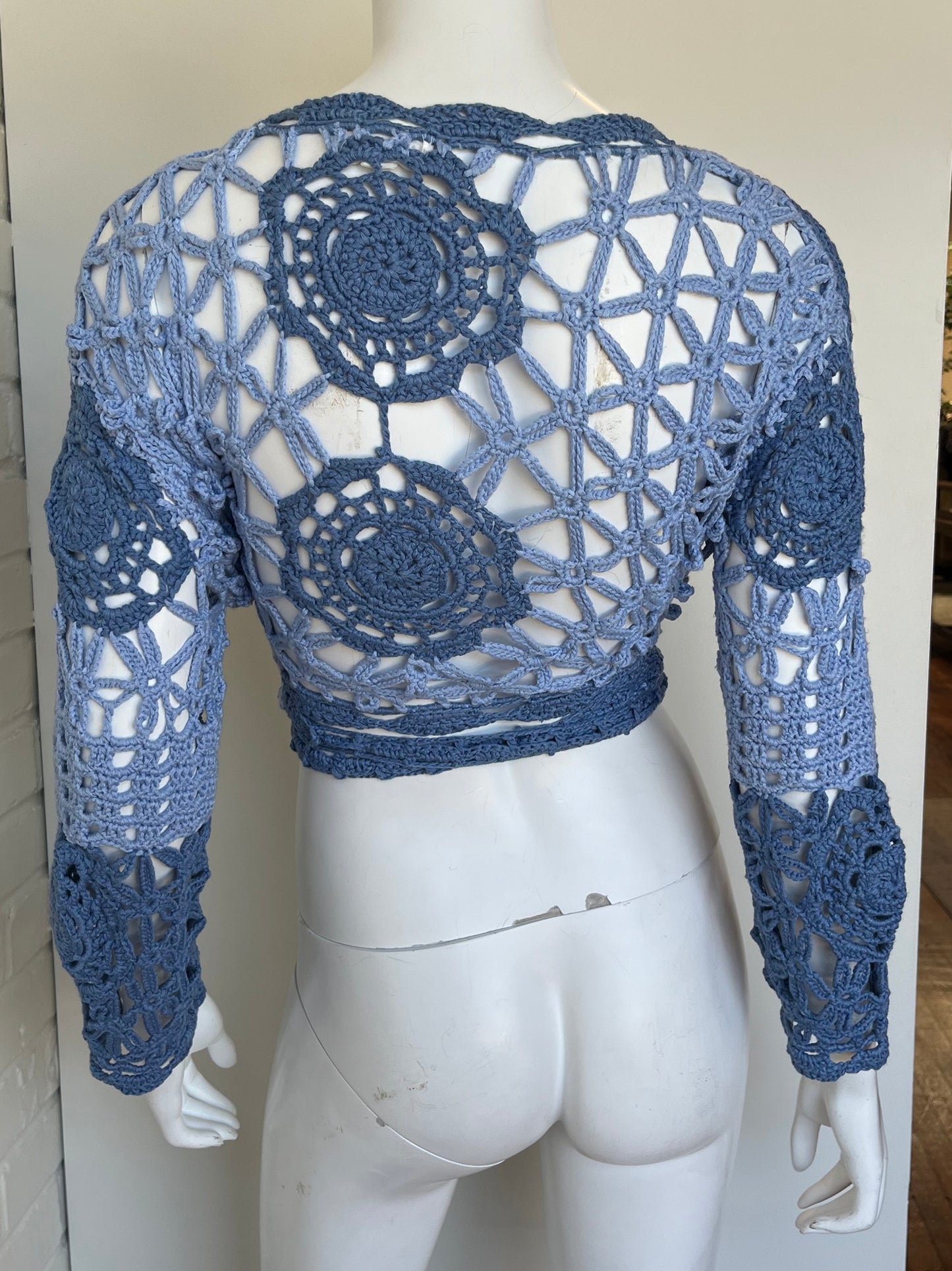 Crochet Wrap Top Size Small/Medium