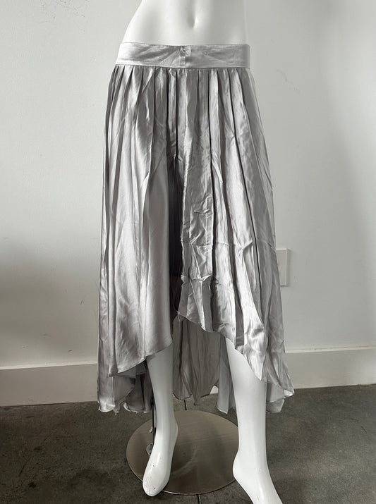 Silk Pleated Skirt Size Large NWT