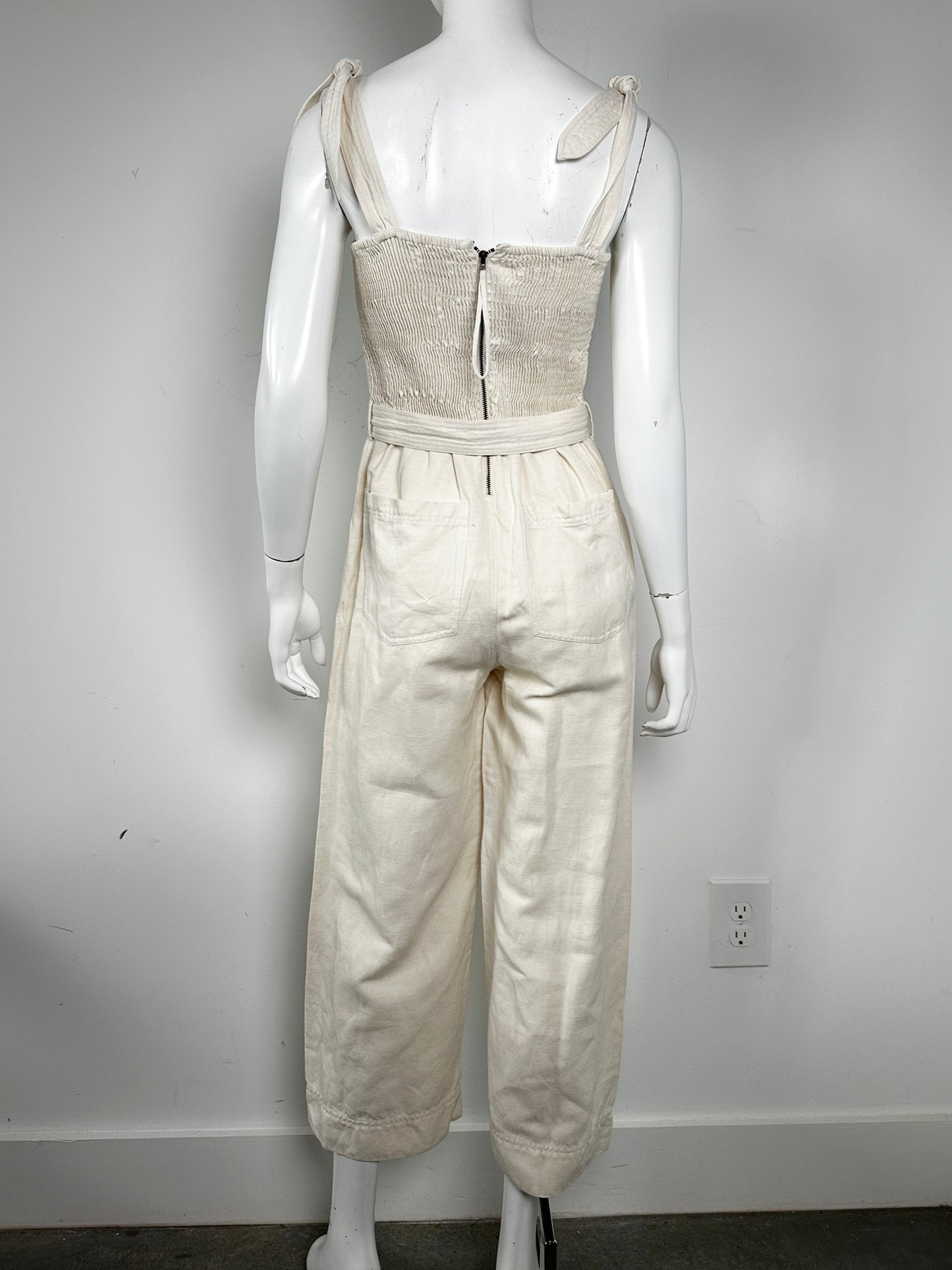 Deia Linen Blend Jumpsuit Size 6