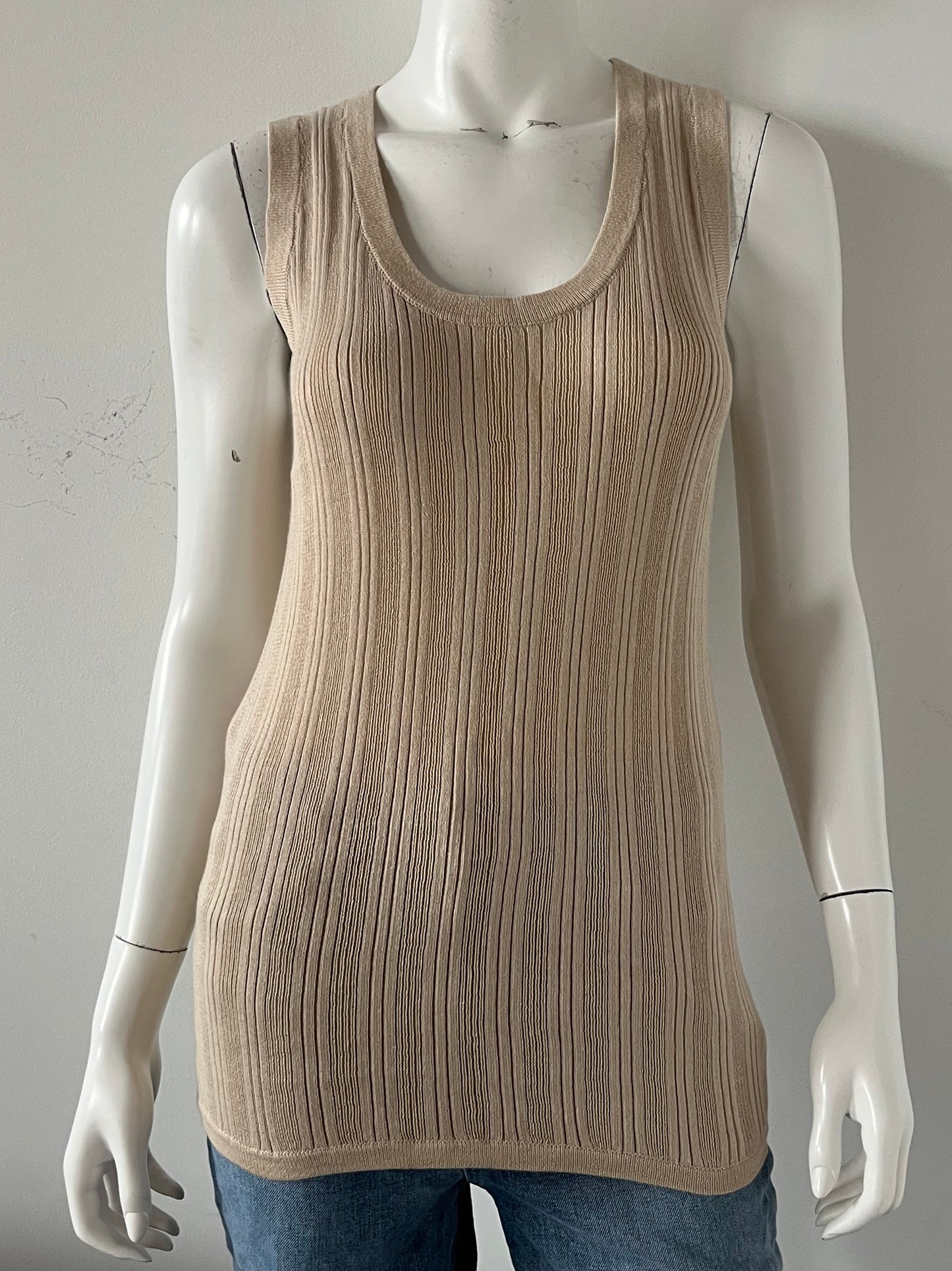Pointelle Relaxed Tank Size Medium