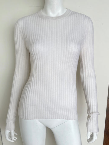 Ribbed Cashmere Sweater Size Medium