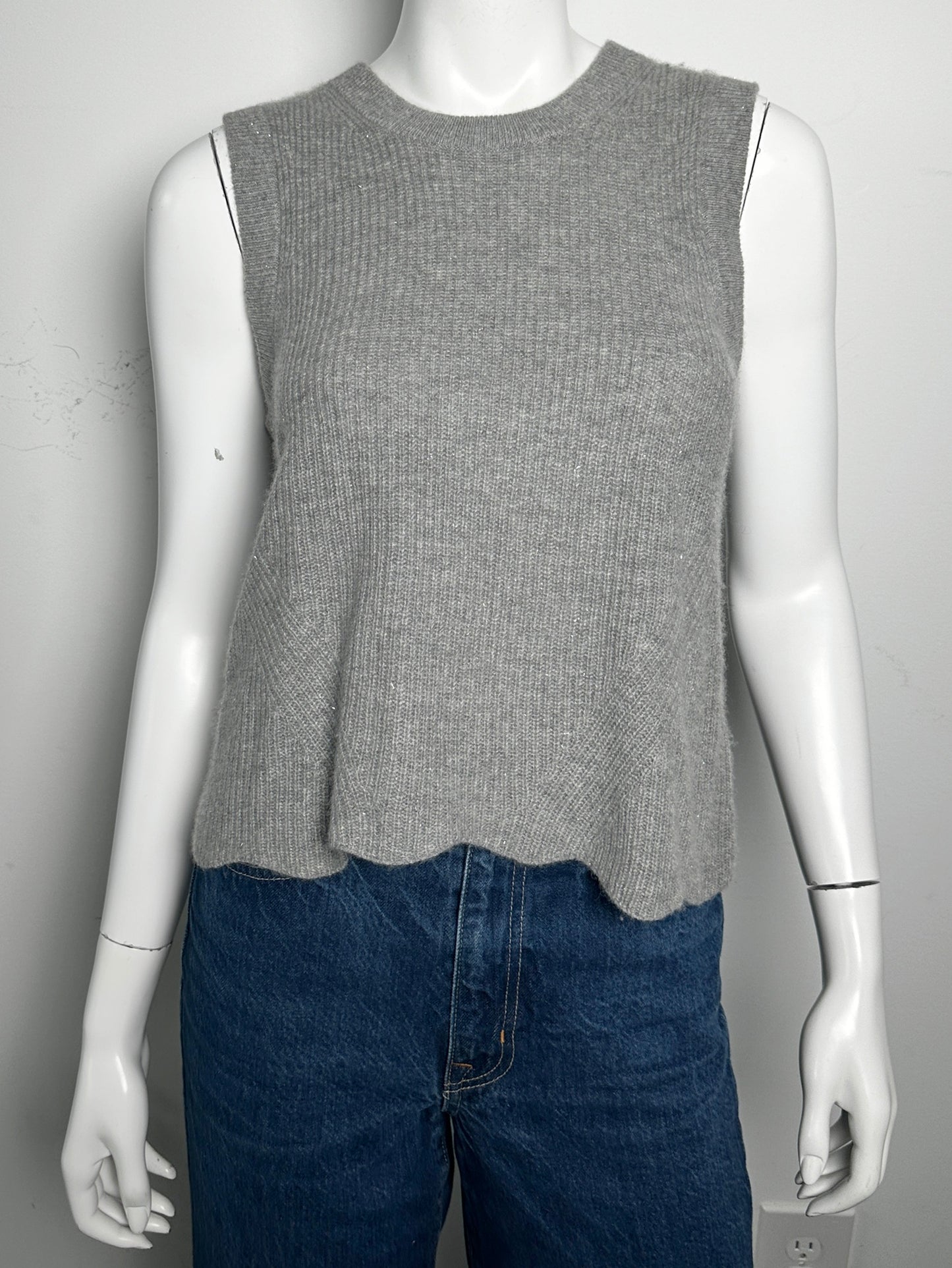 Sleeveless Ribbed Top Size XS