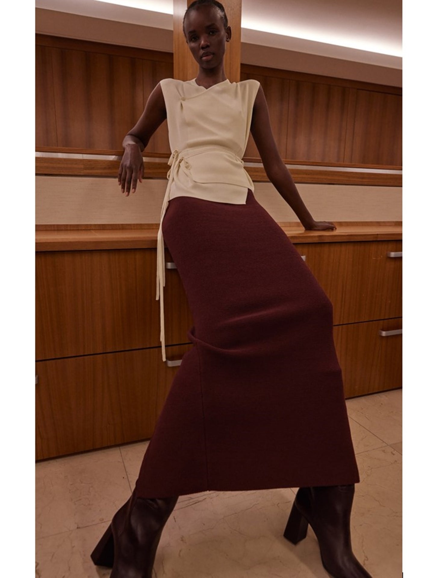Cora Knit Midi Skirt Size XS