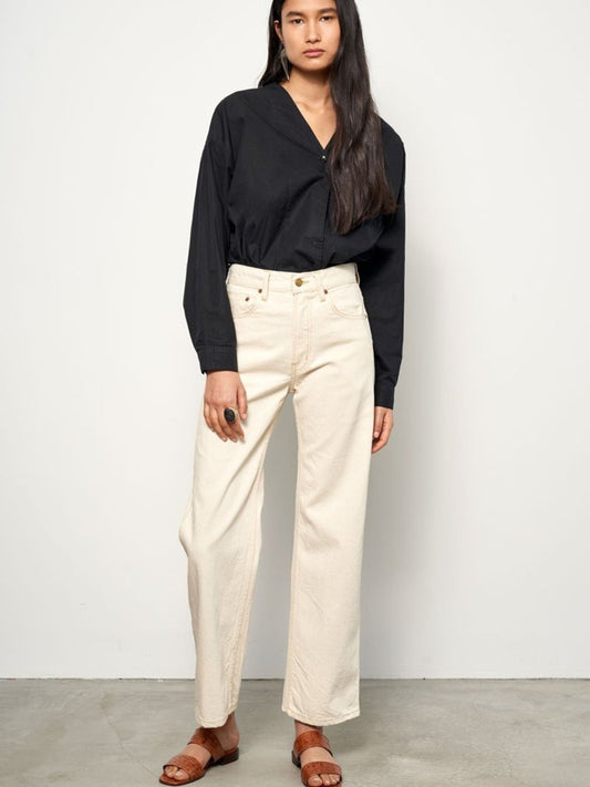High Rise Cropped Straight Leg Jeans Size 24