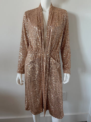 Sequined Duster Jacket Size Small NWT