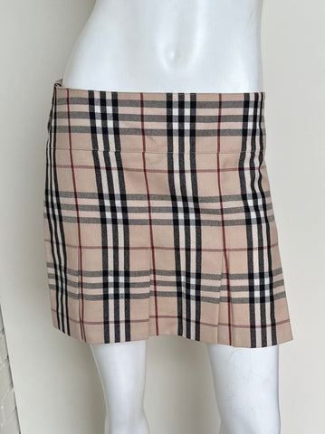 Plaid Pleated Mini Skirt Size 6
