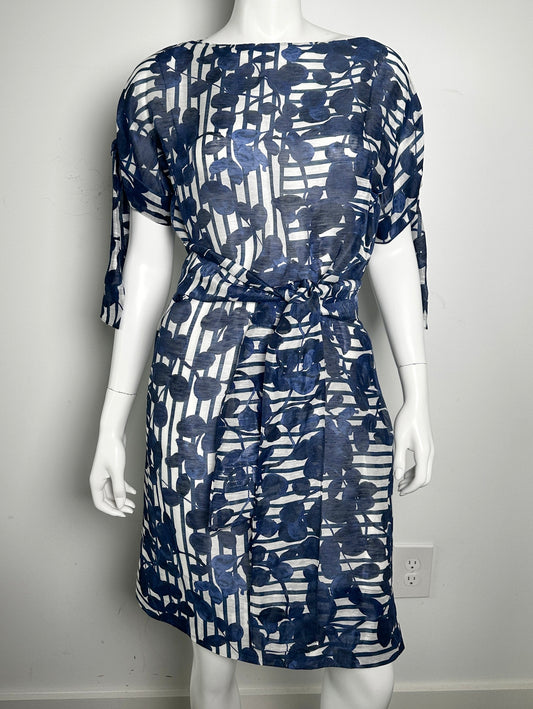 Linen Floral Dress Size XS