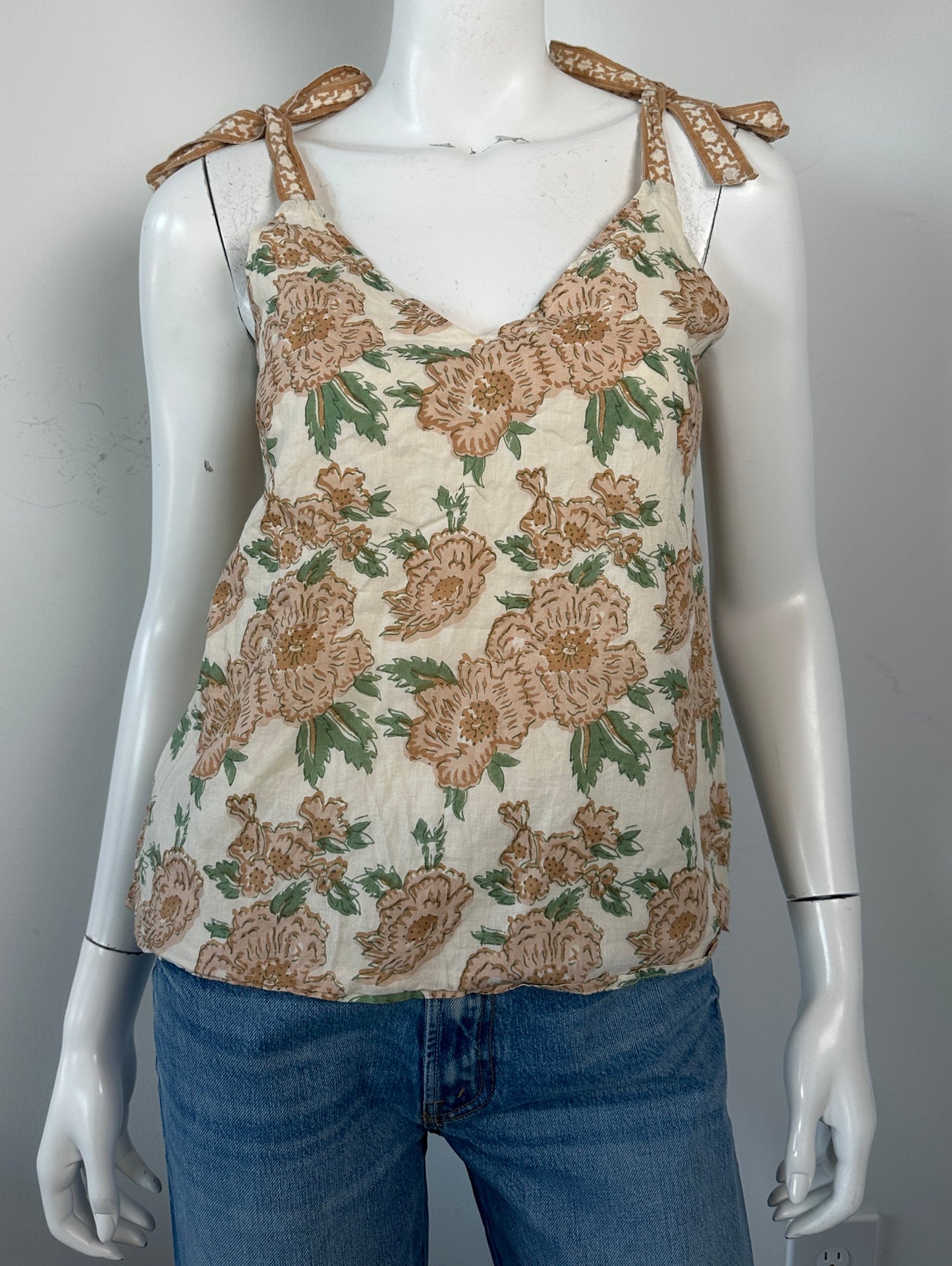 Floral Tank Size XS