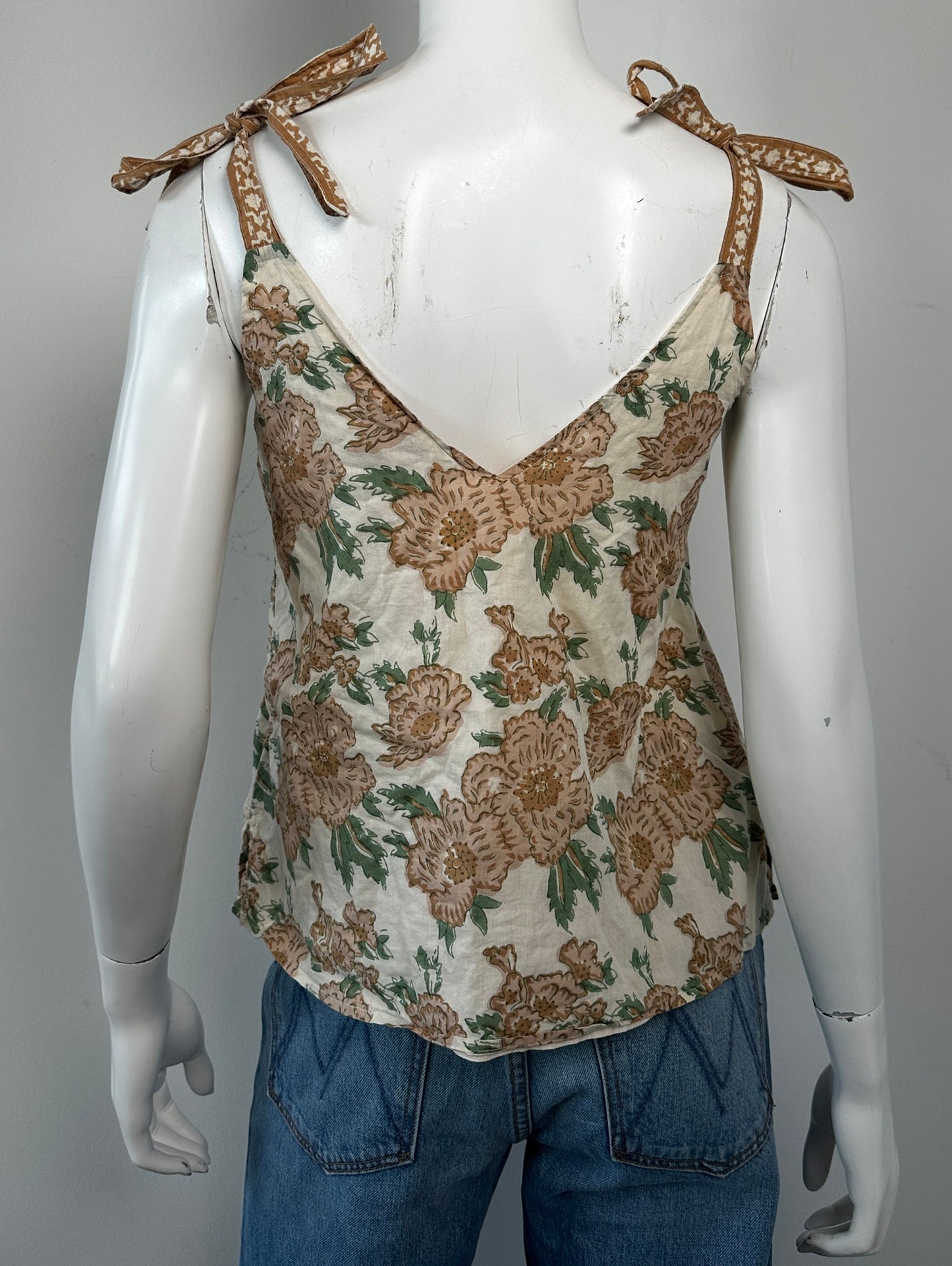 Floral Tank Size XS