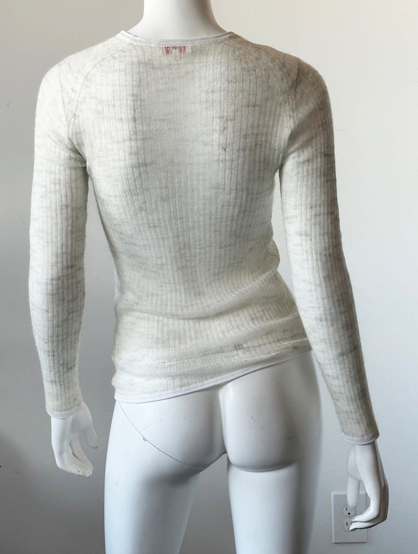 Crewneck Mohair Sweater Size XS