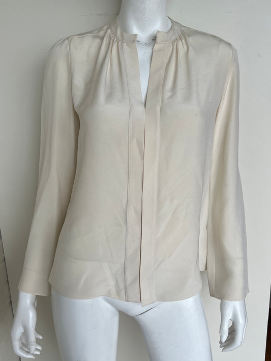 Kara Silk Split Neck Blouse Size 4