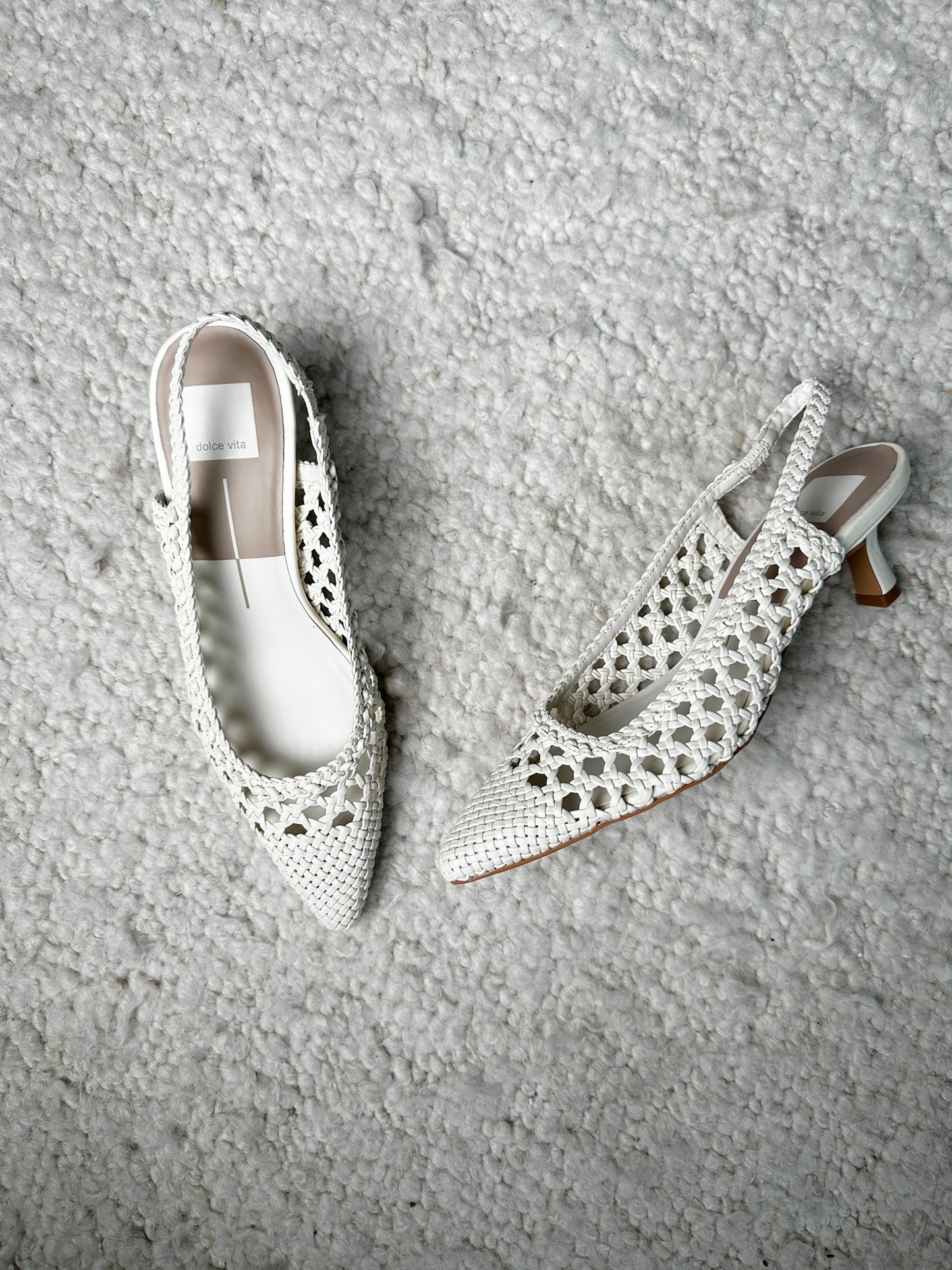 Olympa Woven Heels Size 7.5