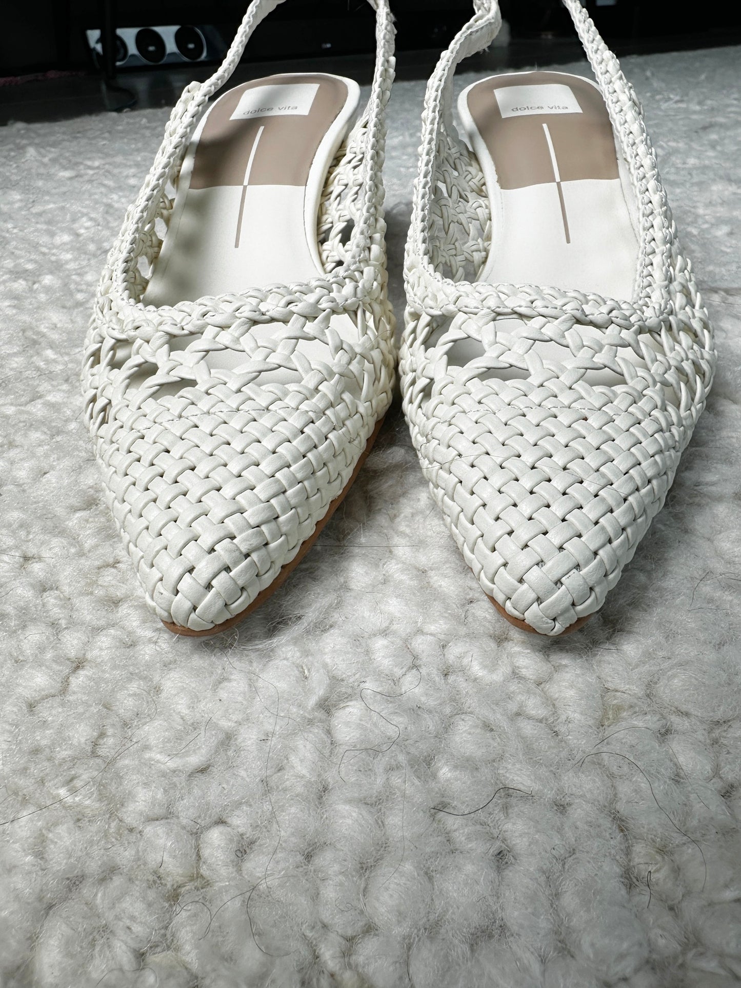 Olympa Woven Heels Size 7.5
