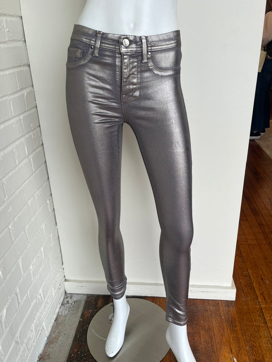 Metallic Skinny Jean Size 27