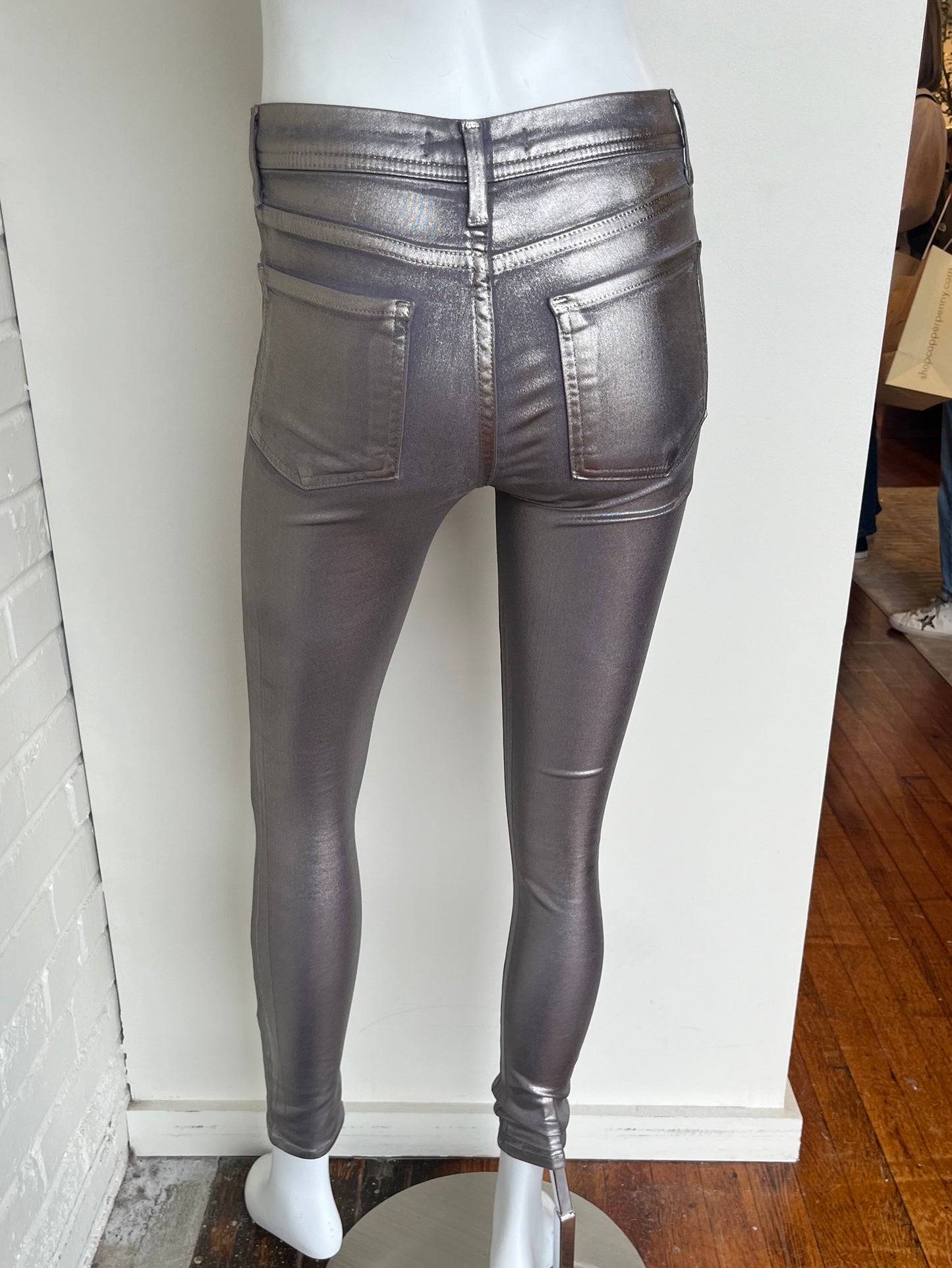 Metallic Skinny Jean Size 27