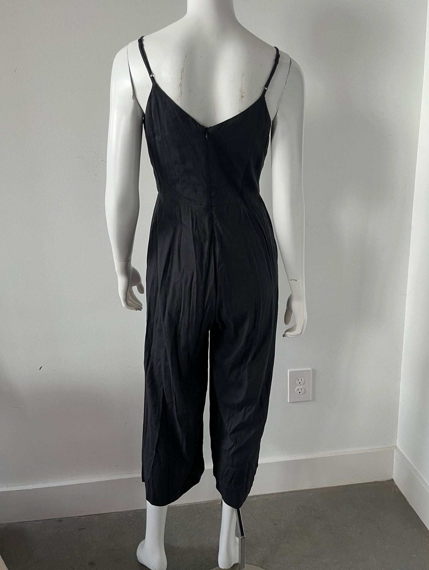 Linen Blend Jumpsuit Size Small